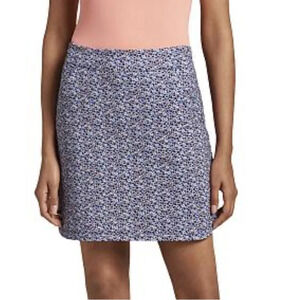 Peter‎ Millar Blue Pink Performance Alice Petal Hem Manic Monday Golf Skort Sz S